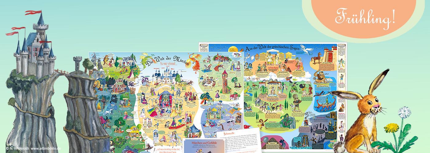 Lernposter, Karten, Bücher